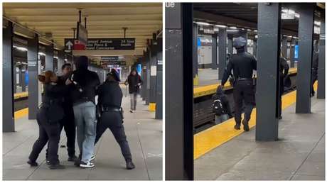 VIDEO: Tres policías no pueden reducir a un hombre en EE.UU.