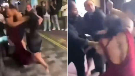 FUERTE VIDEO: 'Influencer' es atropellada por una rival en redes afuera de una discoteca