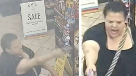 Mujer abre fuego contra el empleado de una gasolinera (VIDEO)