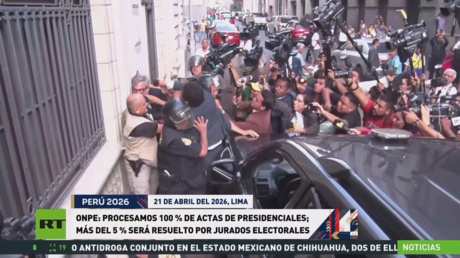 Perú procesa el 100 % de las actas para la fórmula presidencial