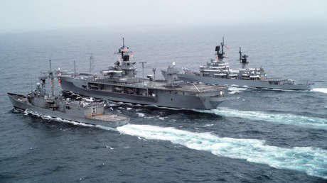 Así refuerza Washington su poder marítimo en Oriente Medio para su agresión contra Irán