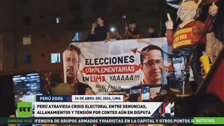 Peruanos salen a las calles denunciado supuesto fraude electoral