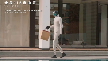 VIDEO: Empresa china presenta su nuevo robot humanoide de tamaño real y movimientos casi humanos