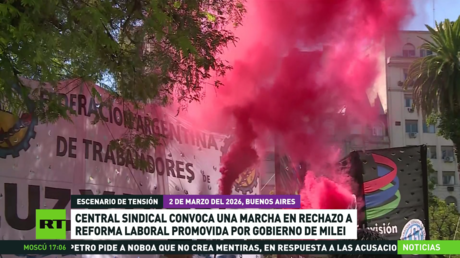 Central sindical CGT de Argentina convoca a una marcha en rechazo a la reforma laboral promovida por el Gobierno de Milei