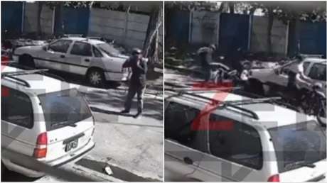 VIDEO: Una valiente motociclista frustra un robo defendiéndose a patadas