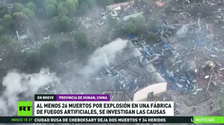 Al menos 26 muertos por explosión en una fábrica de fuegos artificiales en China