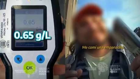 "Me comí una empanadita": la insólita excusa de un camionero que manejó borracho (VIDEO)