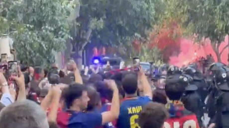 Atacan autobús del Real Madrid antes del clásico español (FOTOS, VIDEOS)