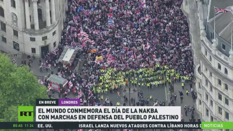 El mundo conmemora el Día de la Nakba con marchas en defensa del pueblo palestino