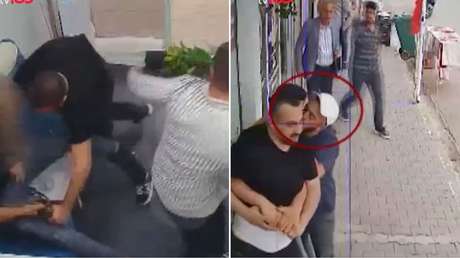 VIDEO: Ataque armado a casa de cambio termina con beso en la mejilla al agresor