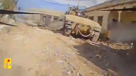 Hezbolá ataca un blindado israelí escondido y advierte que no están a salvo (VIDEO)