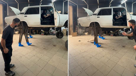 "El primer test salió bien": un mecánico ruso viraliza su Lada 'bailón'