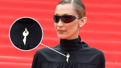 Más que moda: significado político del collar que Bella Hadid lucía en la alfombra roja de Cannes