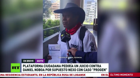 Plataforma Ciudadana de Ecuador pedirá un juicio contra Daniel Noboa por supuesto nexo con caso Progen
