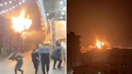 VIDEO: Momento del impacto de un misil israelí en un campo de refugiados en Gaza