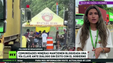 Grandes pérdidas económicas y decenas de atascos ante los bloqueos de mineros contra el Gobierno colombiano