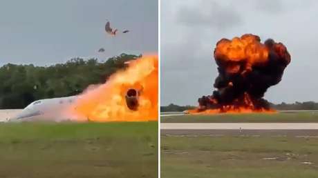 VIDEO: El momento del accidente mortal de un jet privado en República Dominicana