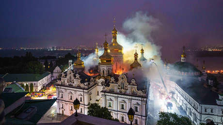 Moscú destapa el "montaje falsificado" de Kiev sobre el incendio en el Monasterio de las Cuevas