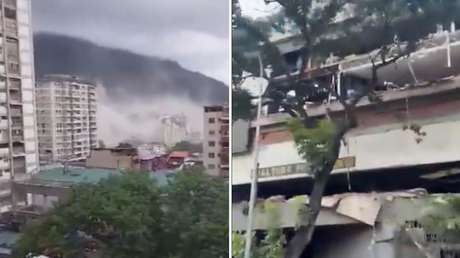 VIDEOS en medio del fuerte sismo en Venezuela