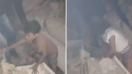VIDEO: Dramático rescate de tres niños de un edificio colapsado tras los potentes sismos en Venezuela