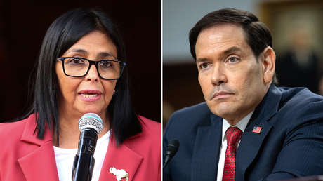 Delcy Rodríguez mantiene una conversación telefónica con Marco Rubio en medio de intensos terremotos