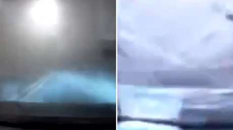 VIDEO: Impactante momento en que un tornado alcanza a un coche en plena carretera