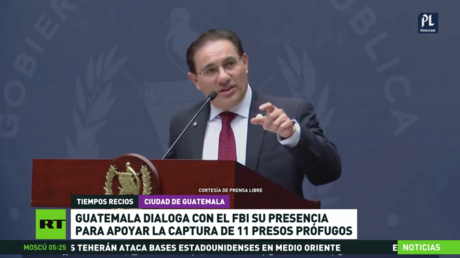 Guatemala dialoga con el FBI su presencia para apoyar la captura de 11 presos prófugos
