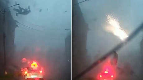 ATERRADOR VIDEO: devastación que deja huracán en una ciudad rusa