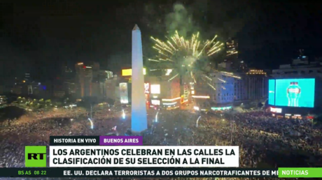 Los argentinos salen a las calles a celebrar la clasificación de su selección para la final del Mundial