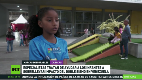 Especialistas tratan de ayudar a los infantes a sobrellevar impacto del doble sismo en Venezuela