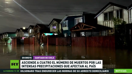 Asciende a cuatro el número de muertos por intensas lluvias e inundaciones en Chile
