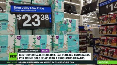 Controversia alimentaria: las rebajas anunciadas por Trump solo se aplican a productos baratos