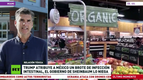 Trump atribuye a México un brote de infección intestinal; el Gobierno de Sheinbaum lo niega