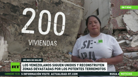 Los venezolanos siguen unidos y reconstruyen las zonas devastadas por los potentes terremotos