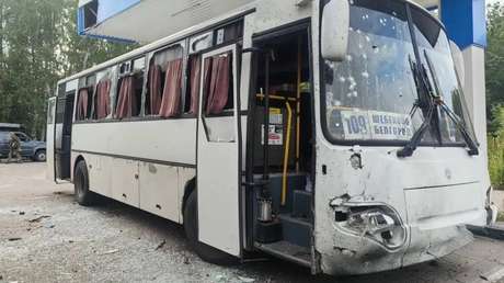 Kiev ataca un autobús con civiles rusos