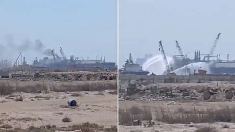 Egipto confirma ataque con dron a un puerto mediterráneo que alcanzó a un buque de EE.UU.