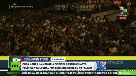 Cuba honra la memoria de Fidel Castro en un acto político y cultural por el centenario de su natalicio