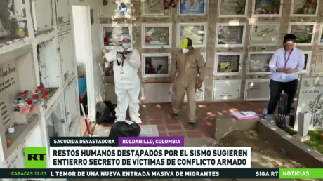Restos Humanos destapados por el sismo sugieren entierro secreto de víctimas del conflicto armado