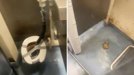 Muestran el baño de un portaviones de EE.UU. en medio de preocupantes reportes (VIDEO)
