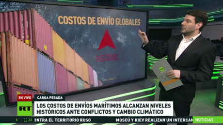 Los costos de envíos marítimos alcanzan niveles históricos ante conflictos y cambio climático