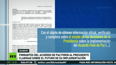 Firmantes del acuerdo de paz en Colombia piden al presidente claridad sobre el futuro de su implementación