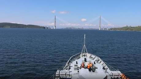 VIDEO: Un buque escuela de la Armada rusa llega a la base principal de la Flota del Pacífico en Vladivostok