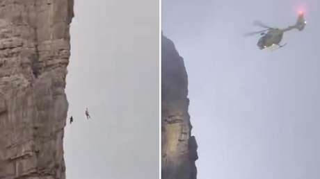 Alpinista queda colgado en el vacío por nueve horas: ¿cómo terminó? (VIDEO)