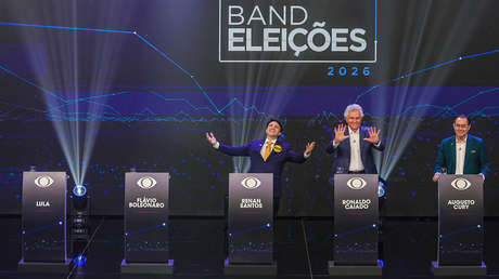 ESTA FOTO resume el primer debate presidencial entre Lula y Flávio Bolsonaro