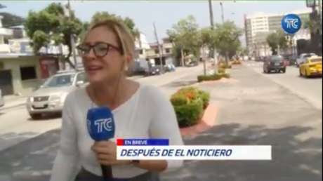 VIDEO: Una rata se le atraviesa a una reportera en pleno directo y su reacción no tiene desperdicio