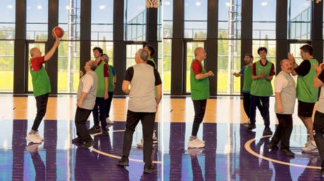 VIDEO: Erdogan cambia el despacho por la cancha de baloncesto