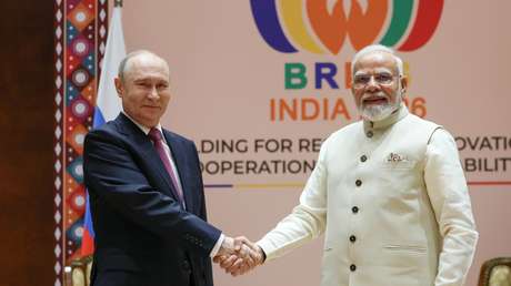 Putin y Modi asisten a una importante exposición internacional en Nueva Delhi