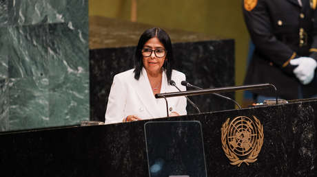 "Iniciamos un proceso de transformación democrática": Delcy Rodríguez da histórico discurso en la ONU