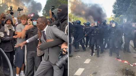 "¡Paren!": alcalde se interpone entre Policía y manifestantes en Francia (VIDEOS)