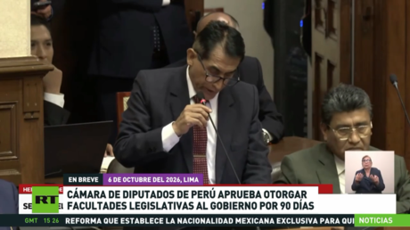 Cámara de Diputados de Perú aprueba otorgar facultades legislativas al Gobierno por 90 días